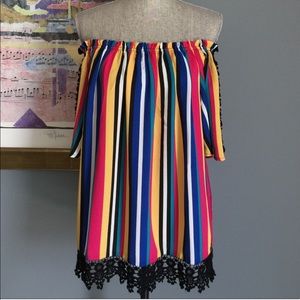 August Silk Top With Lace